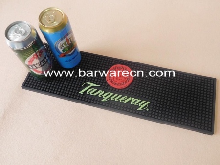 tapis personnalisé de rail d'égouttement de barre de PVC avec le logo polychrome d'impression 