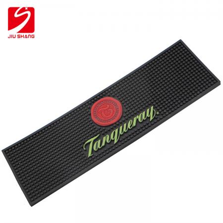 tapis personnalisé de rail d'égouttement de barre de PVC avec le logo polychrome d'impression 