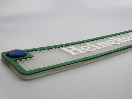 Tapis de barre mené par PVC de logo imprimé par relief 3D 