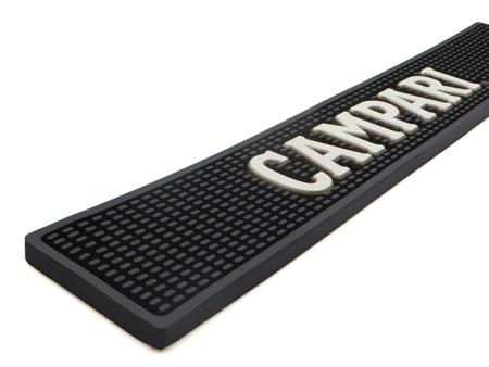 tapis de barre de PVC souple de taille adaptée aux besoins du client de logo de marque 