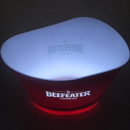 seau refroidisseur de bière led avec logo creux 