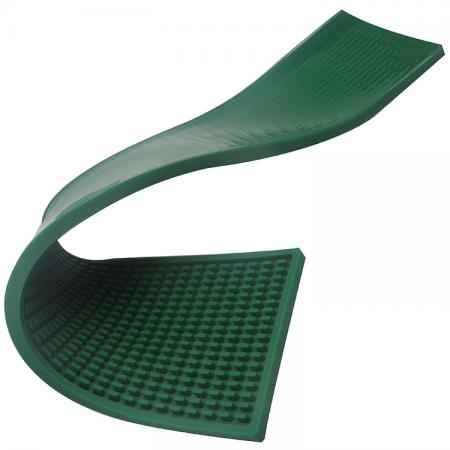 tapis de barre d'égouttement de bière de PVC durable vert 