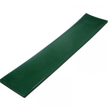 tapis de barre d'égouttement de bière de PVC durable vert 