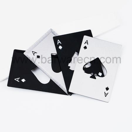 ouvre-bouteille de cartes de poker carte de fabrication métallique de pique un outil de barre 