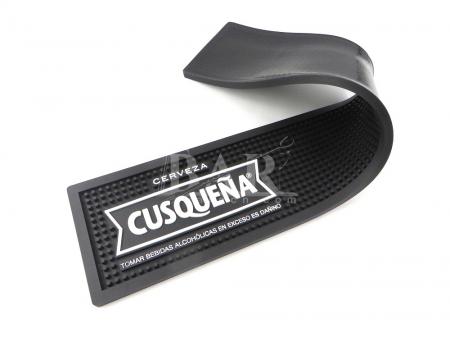 cusqunea tapis de service en pvc souple antidérapant noir blanc mat 