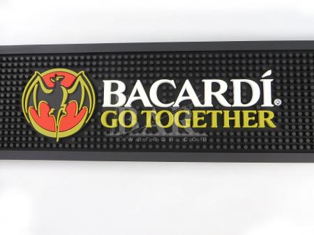 bacardi tapis d'égouttement de bière pvc imperméable tapis de service 