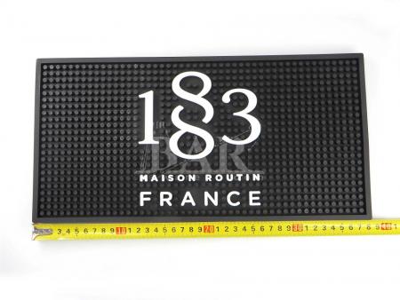 certification ce tapis de barre blanc noir eco friendly 