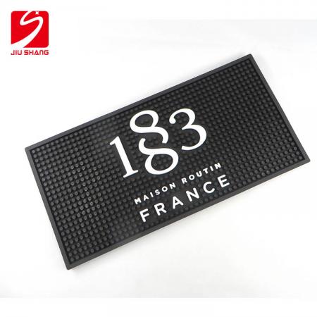 certification ce tapis de barre blanc noir eco friendly 