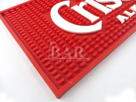 Tapis de bar en cristal souple en PVC personnalisé tapis de boisson 