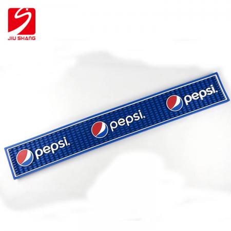 fabricant de tapis de barre d'égouttement de PVC bleu de pepsi 