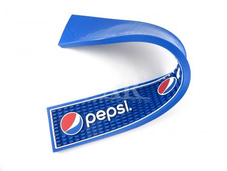 fabricant de tapis de barre d'égouttement de PVC bleu de pepsi 