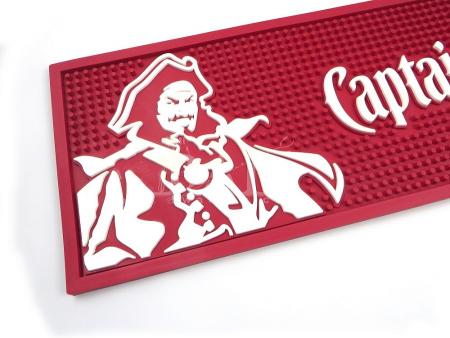 capitaine morgan imperméable pvc bar mat bière étiquette bar coureur 