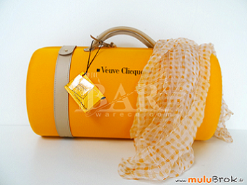 veuve clicquot sac fourre-tout en champagne eva dur avec pochette 