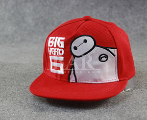 bonnet hip hop en toile blanche personnalisée avec logo baymax 