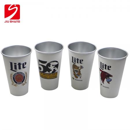 miller lite retro verre blanc 