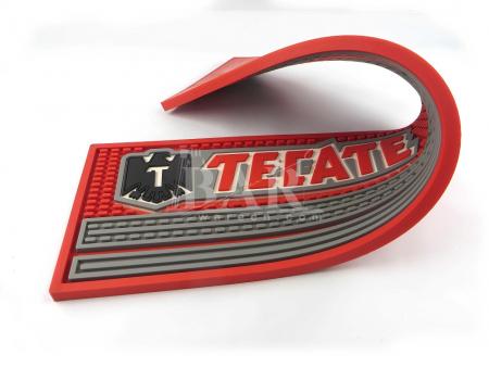 Tecate bière étiquette bar coureur qualité pvc tapis de bar 