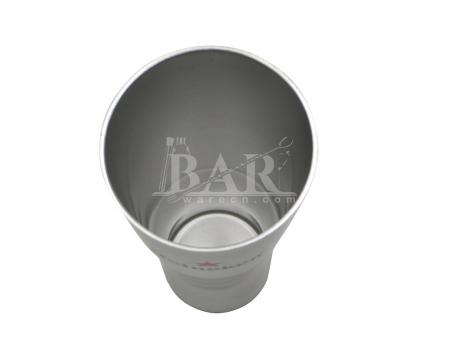 chope de bière en aluminium de logo d'impression en soie 