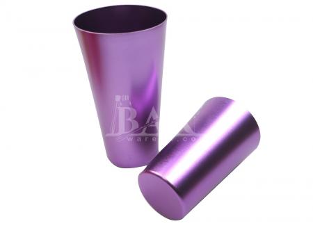 tasse d'eau colorée gobelets vaisselle rétro 