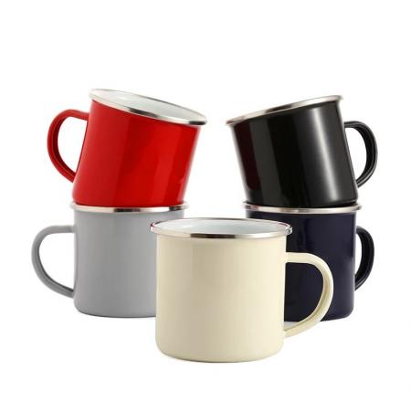 extérieur de haute qualité personnalisé imprimé sublimation colorée ou logo impression personnalisé camping ename tasse 