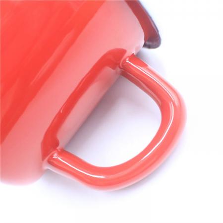 Usine promotion en gros impression personnalisée émail métal acier camping tasse pour café 