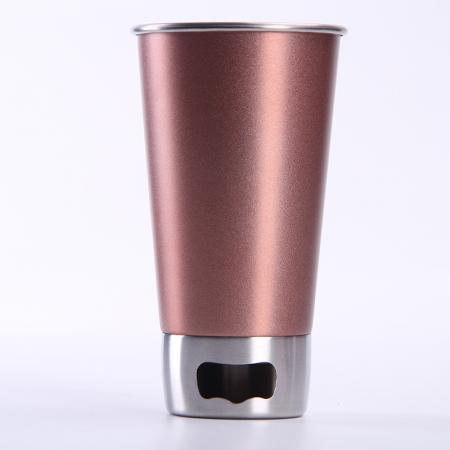 tasse de bière en verre de lait en acier inoxydable à une seule couche 300 ml personnalisable 