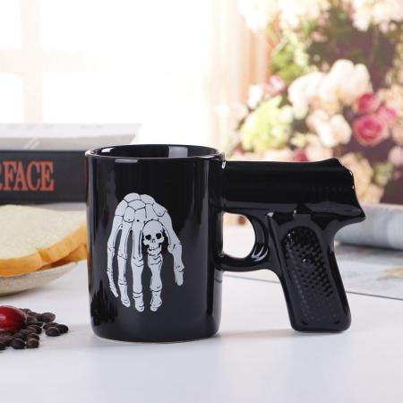 2019 nouveau pistolet poignée tasses à café tasse drôle pistolet tasse lait thé tasse créative bureau en céramique tasse à café verres 