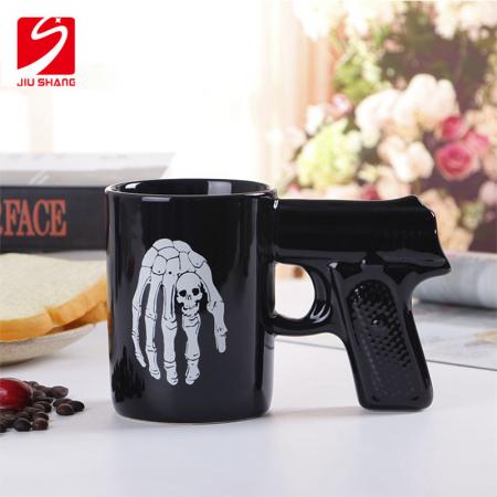 2019 nouveau pistolet poignée tasses à café tasse drôle pistolet tasse lait thé tasse créative bureau en céramique tasse à café verres 