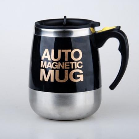 Tasse d'agitation automatique magnétique en acier inoxydable 304, tasse à café rotative magnétique, tasse à lait en poudre, logo personnalisable 