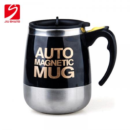 Tasse d'agitation automatique magnétique en acier inoxydable 304, tasse à café rotative magnétique, tasse à lait en poudre, logo personnalisable 