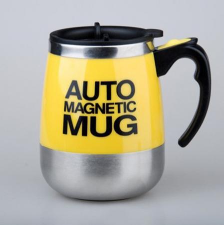 Tasse d'agitation automatique magnétique en acier inoxydable 304, tasse à café rotative magnétique, tasse à lait en poudre, logo personnalisable 