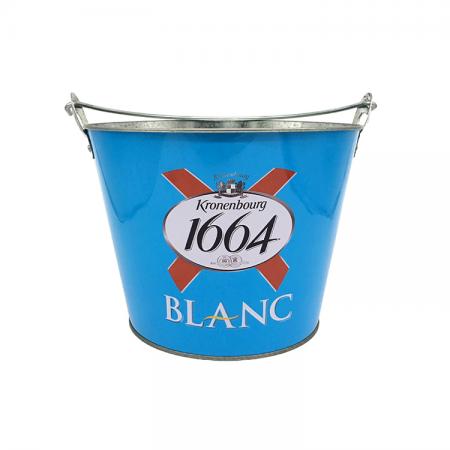 fer galvanisé seau à glace fer blanc métal baril bar bière baril multi-taille peut être personnalisé 