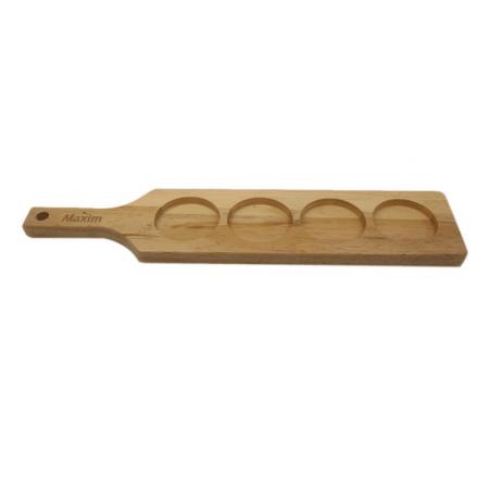 support de tasse de bar en bois OEM plateau de bar en bois créatif 