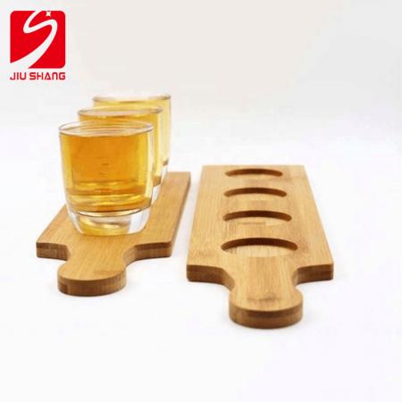 support de tasse de bar en bois OEM plateau de bar en bois créatif 