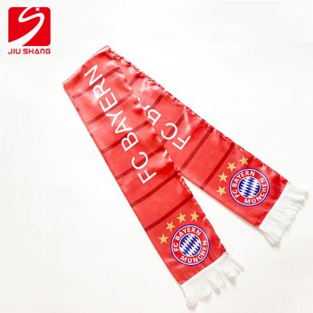 logo personnalisé polyester transfert thermique ventilateur écharpe fc fans applaudir cadeau écharpe 