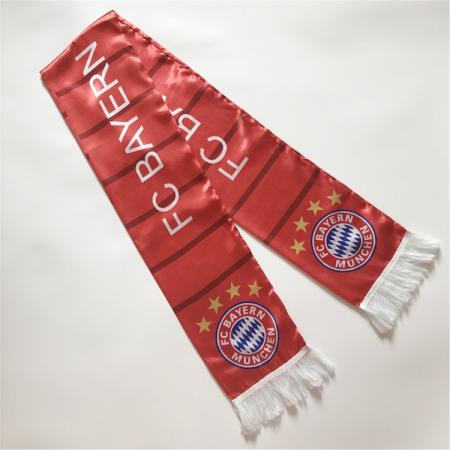 logo personnalisé polyester transfert thermique ventilateur écharpe fc fans applaudir cadeau écharpe 